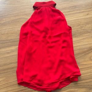 Express Red Halter Blouse